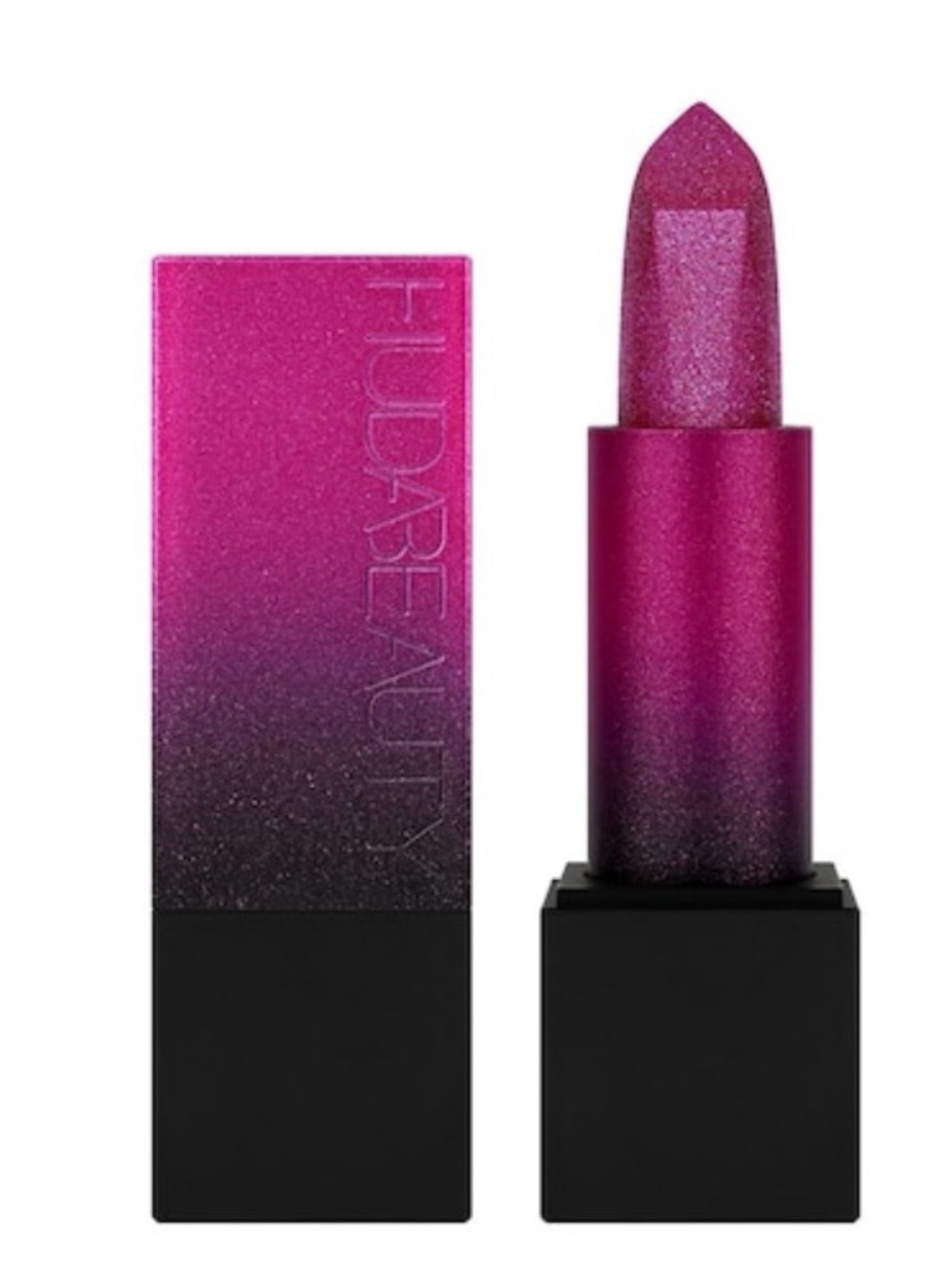 Huda Beauty Power Bullet Metallic Lipstick In Cake Day 💋💋 RARE❣️💄